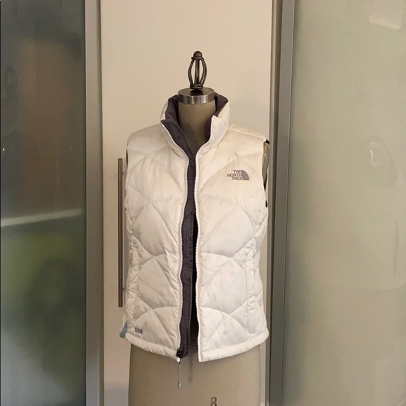 The North Face Jackets Coats Vintage North Face White Puffer Vest Xs Poshmark